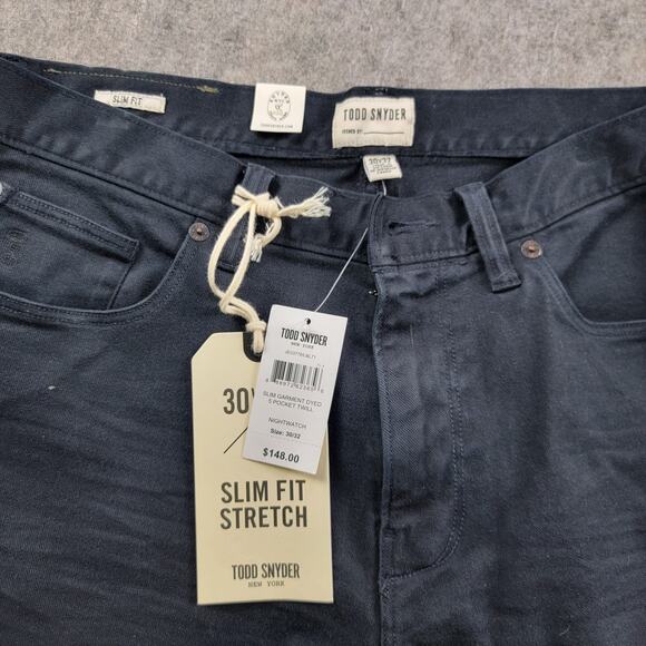 Todd Snyder Slim Fit Garment Dyed Stretch Jeans size 30x32 Charcoal Grey *Read* - Picture 4 of 12